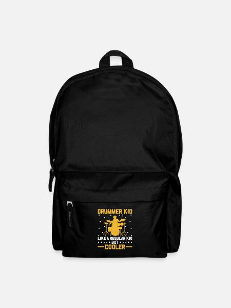 Drummer Kid Wie Ein Normales Kind, aber Cooler Drum Dru - Rucksack - Schwarz