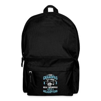 Einige Opas spielen Bingo Echte Opas Fly Helicop - Rucksack - Schwarz - Vorne