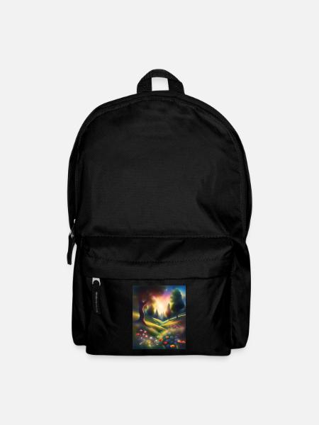Wunderbares Waldgrafikdesign - Rucksack - Schwarz