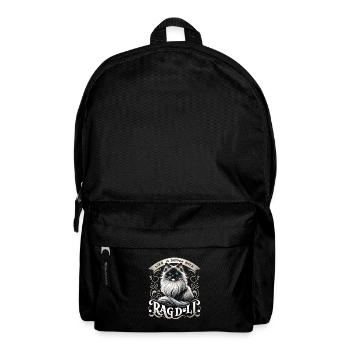 Das Leben ist besser mit einer Ragdoll Ragdolls-Besitzerin Katze L - Rucksack - Schwarz - Vorne