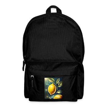 Gesunde Zitrone Zitrone - Rucksack - Schwarz - Vorne