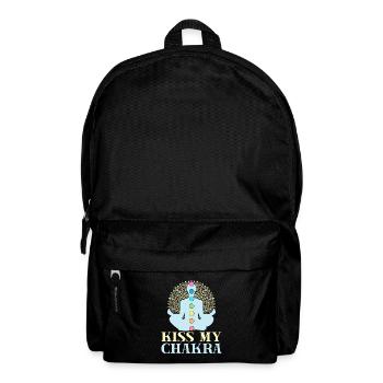 Yoga Kiss My Chakra Funny Yoga - Backpack - black - Front