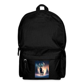 Majestic reindeer - Backpack - black - Front