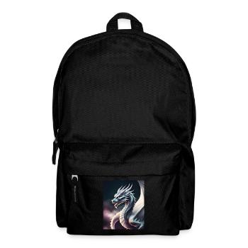 Drachen-Silhouette - Rucksack - Schwarz - Vorne