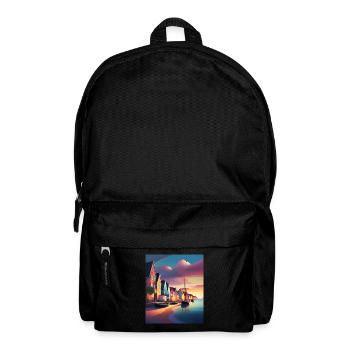 Denmark town harbour - Backpack - black - Front