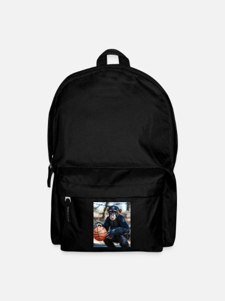 Chimpanzee Basketball - Backpack - black