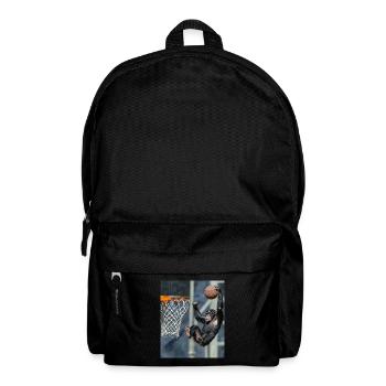 Schimpanse Basketball - Rucksack - Schwarz - Vorne