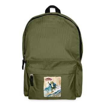 Surf de grenouille - Sac à dos - vert olive - Devant