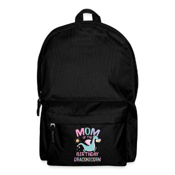 Mom Of the Birthday Girl Dracon Family Party - Rucksack - Schwarz - Vorne