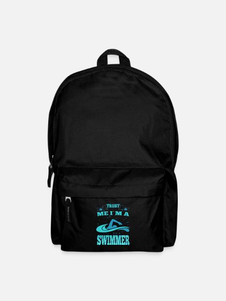 Swimming Saying Trust Me I´m A Swimmer - Rucksack - Schwarz