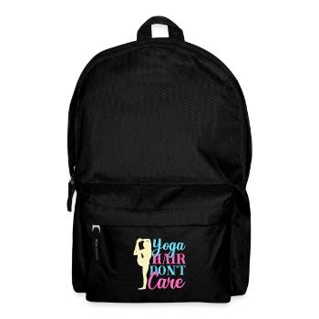 Yoga Hair Don´t Care Funny Yoga - Rucksack - Schwarz - Vorne