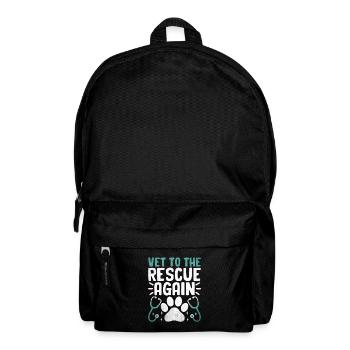 Tierarzt zur Rettung Wieder ein vielseitiger Tierliebhaber - Rucksack - Schwarz - Vorne