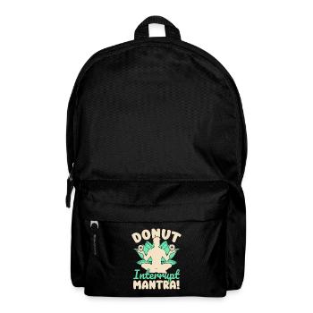 Yoga Donut Interrupt Mantra Funny Yoga - Rucksack - Schwarz - Vorne