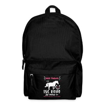 Mein Traber Ist Kein Pferd Sonde... - Rucksack - Schwarz - Vorne