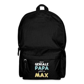 Dieser Geniale Papa Gehört Zu Max - Rucksack - Schwarz - Vorne