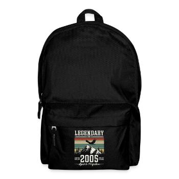 Cadeau d’anniversaire vintage légendaire depuis 2005 - Sac à dos - noir - Devant