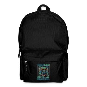 Arbeite Hart Party Härter - Rucksack - Schwarz - Vorne
