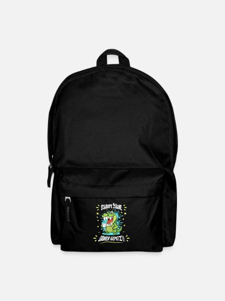 Krokodil Zahn Hygiene - Rucksack - Schwarz