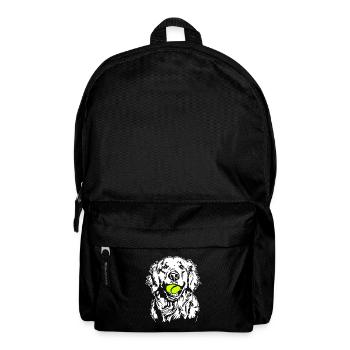 Golden Retriever Ball Junkie Dogs Wilsigns - Backpack - black - Front