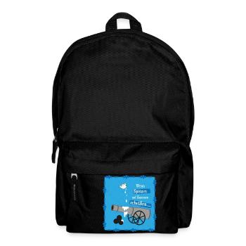 Anti Krieg Spatzen Kanone - Rucksack - Schwarz - Vorne
