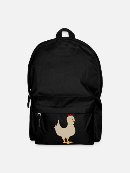 Huhn - Rucksack - Schwarz