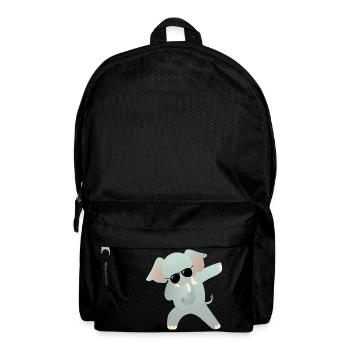 Dabbing Elephant With Sunglasses - Cool Gift - Rucksack - Schwarz - Vorne