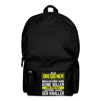 DRESDENER - Böller - Rucksack - Schwarz - Vorne