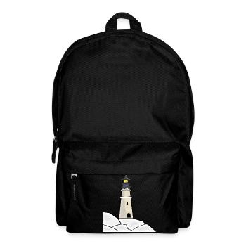 lighthouse lighthouse coast coast ocean sea sea2 - Backpack - black - Front