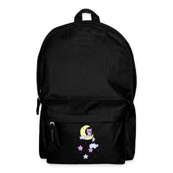 Fuchs im Mond - Rucksack - Schwarz - Vorne