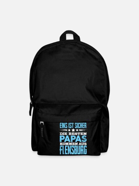 FLENSBURG - Papa - Rucksack - Schwarz