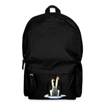 Pinguin Familile - Rucksack - Schwarz - Vorne
