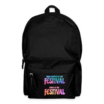 What happens at the festival - Backpack - black - Front