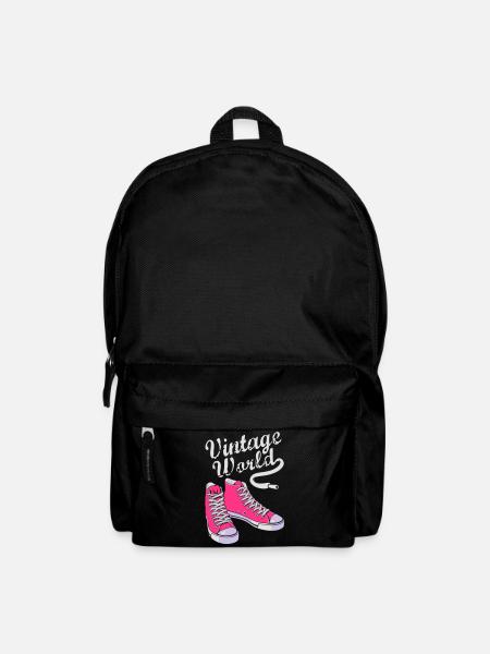 Vintage-Turnschuhe - Rucksack - Schwarz