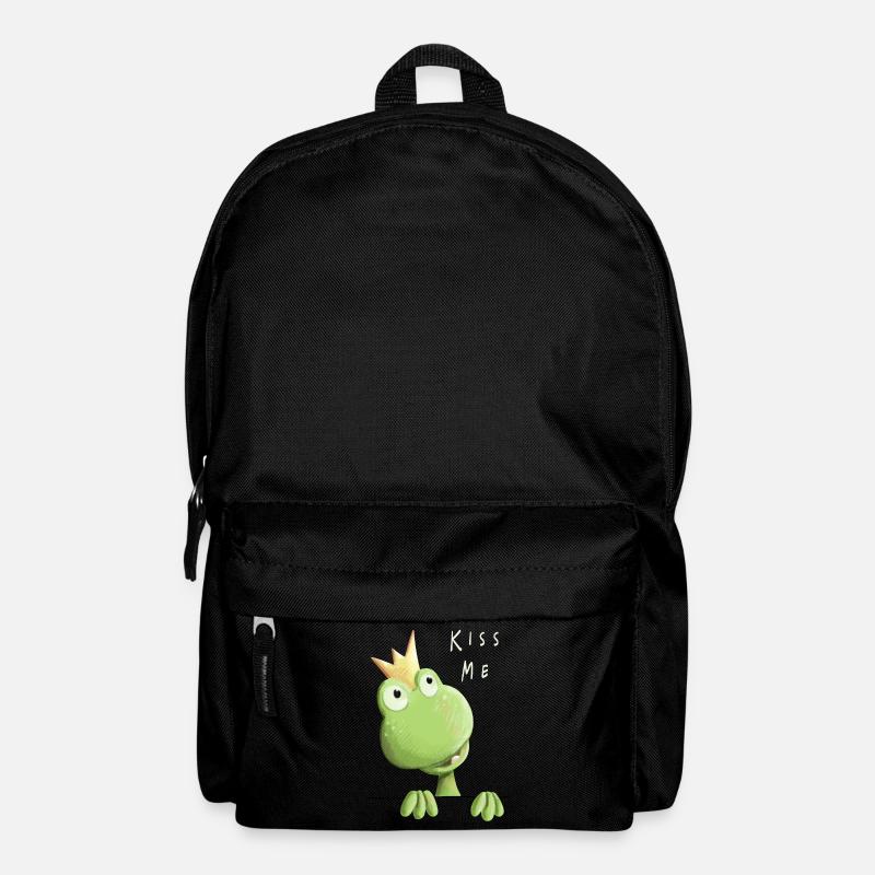 Kiss me Frog - Frog Prince - Comic - Backpack - black