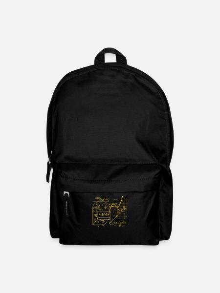 Formel-Graphen Kaleidoskop - Rucksack - Schwarz