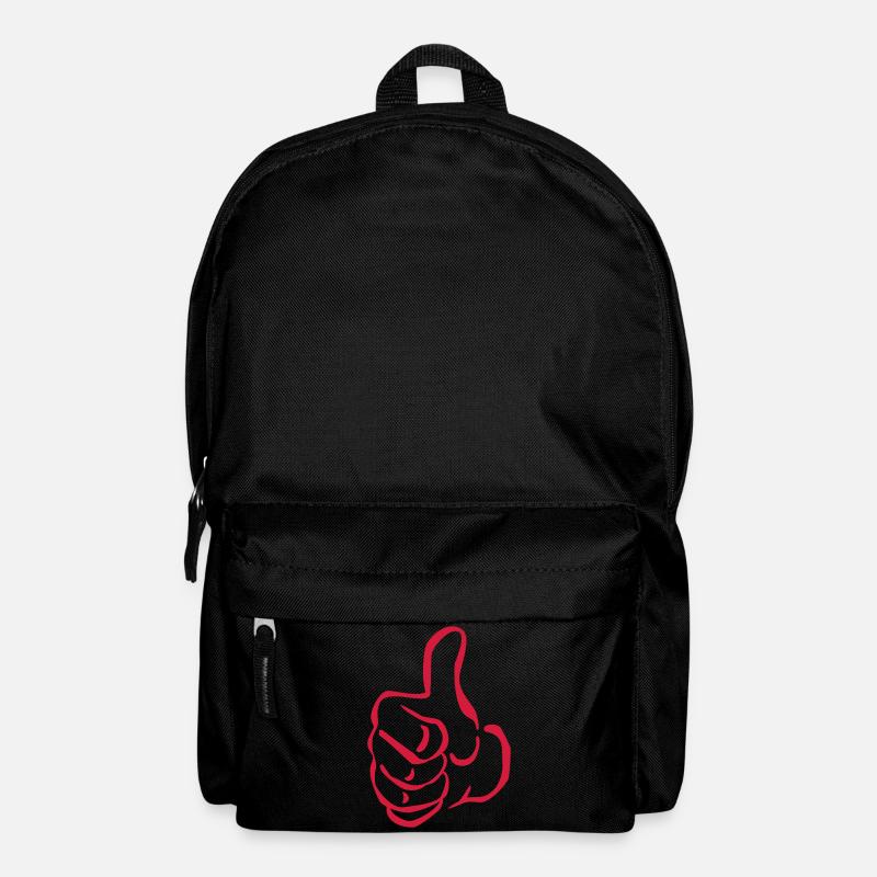 faust daumen hoch - Rucksack - Schwarz
