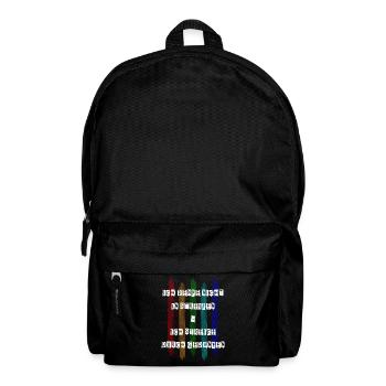 Ich denke nicht in Streifen - Rucksack - Schwarz - Vorne