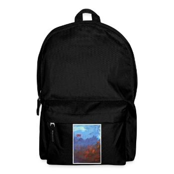 Original Art Print "Sturmsee" - Backpack - black - Front