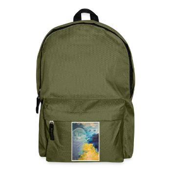 Copie d'art originale "Kampf" - Sac à dos - vert olive - Devant