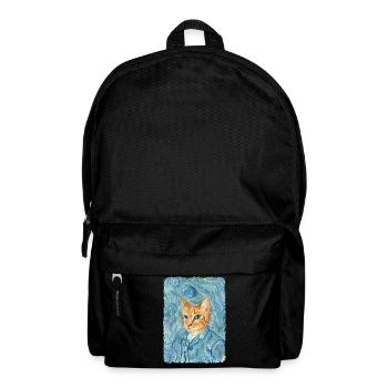 Kätzchen van Gogh - Rucksack - Schwarz - Vorne