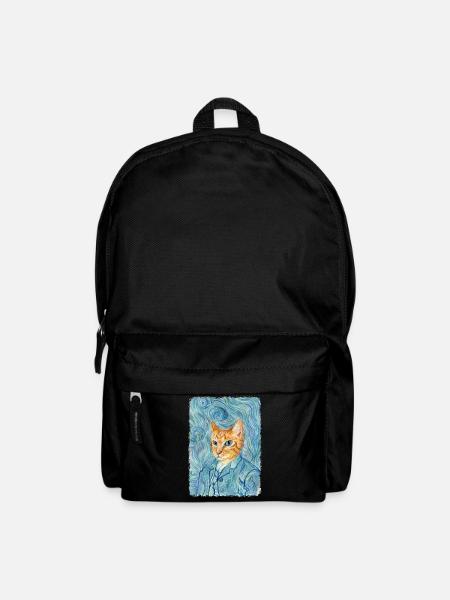 Kitten van Gogh - Backpack - black