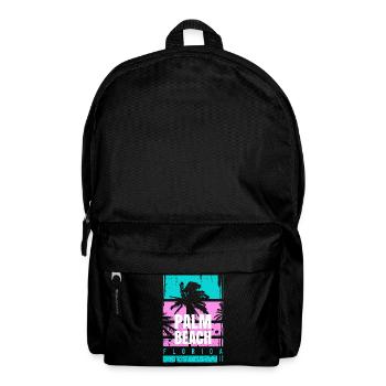 Palm Beach Florida Urlaub Mode Geschenk Reise Spaß - Rucksack - Schwarz - Vorne