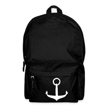 Maritime anchor vacation at the sea Baltic Sea North Sea - Backpack - black - Front