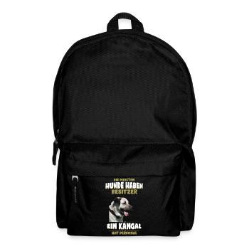 Kangal Tshirt - Kangal Hund Shirt - Rucksack - Schwarz - Vorne