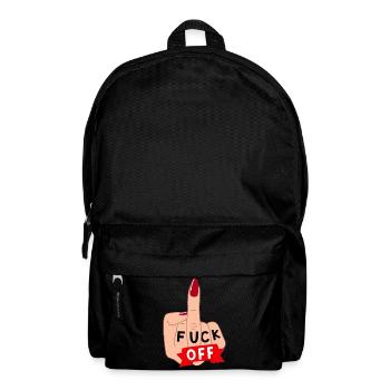 Verpiss dich. Für Damen, die gerne Abstand halten* - Rucksack - Schwarz - Vorne