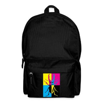 Estilo Pop Art con Escarabajo de Colores - Backpack - black - Front