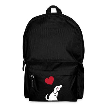 Hund - Rucksack - Schwarz - Vorne
