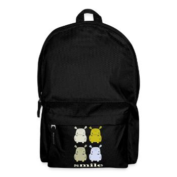 hippo smile - Backpack - black - Front