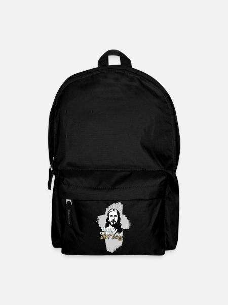Gehe in die Kirche... Jesus Christus. Pfarrer - Rucksack - Schwarz