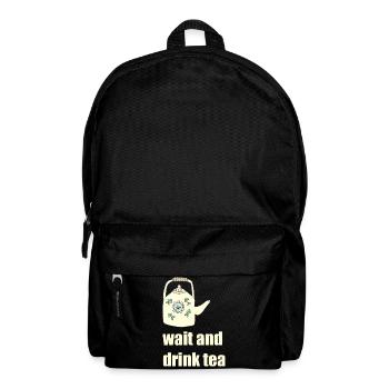 attendre et boire du thé - Sac à dos - noir - Devant